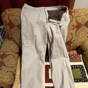 Mens khaki fleece lined pants